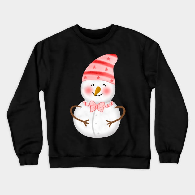 Cute Snowman Crewneck Sweatshirt by Onanong art design shop.